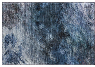 Premium Machine Washable Mayfield AMF590 Blue 1'8" x 2'6" Rug