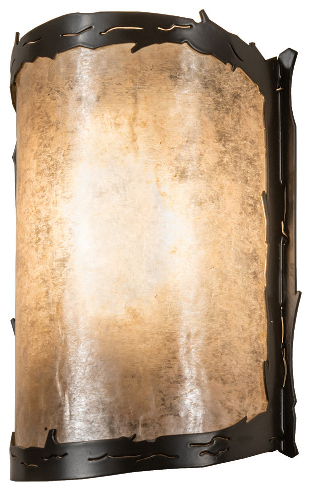 6 Wide Leaf's Edge Wall Sconce