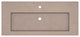 48" Capistrano Vanity Top with Integral Sink, Earth, Single Faucet Hole