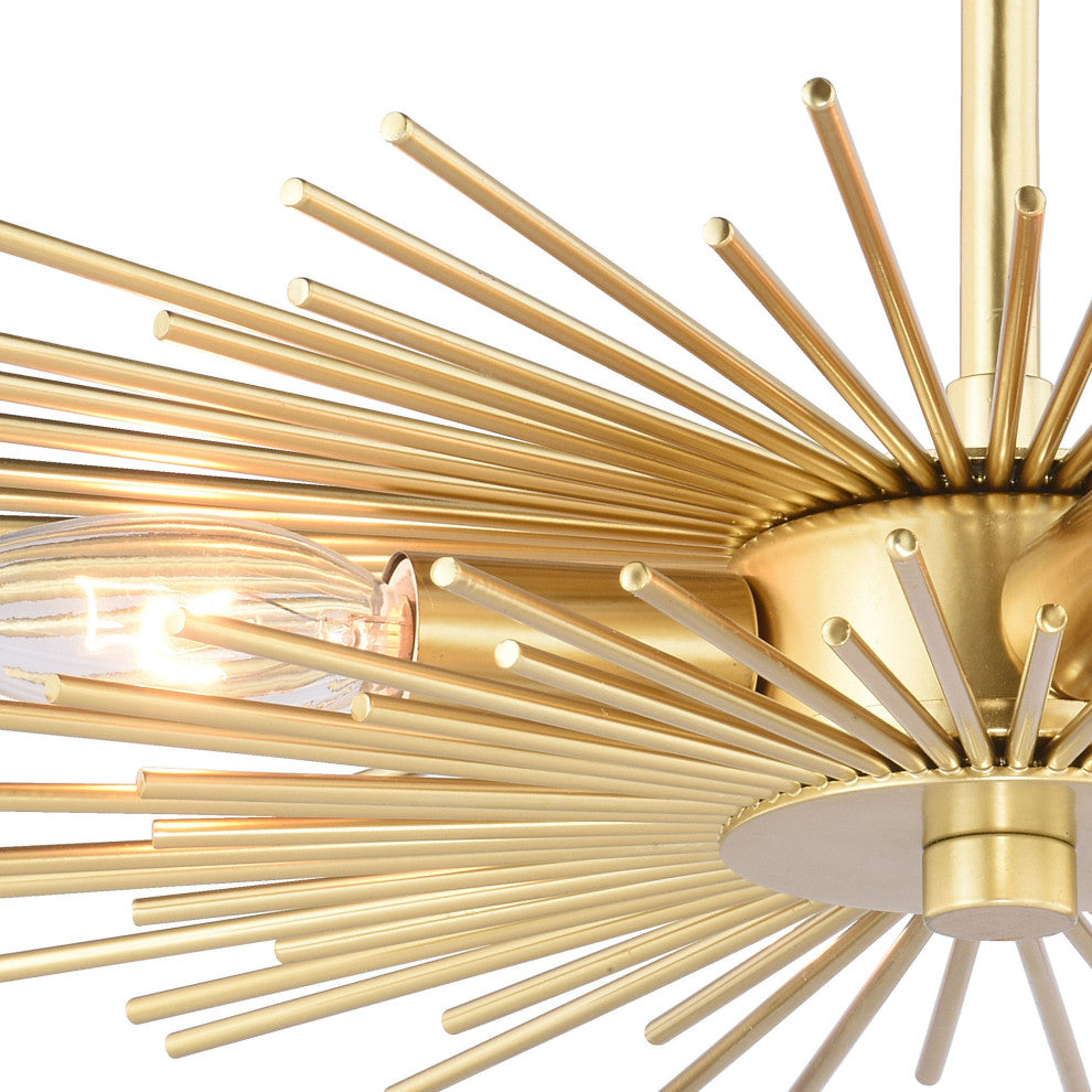 Vaxcel Lighting C0227 Nikko 4 Light 16"W Semi-Flush Ceiling - Gold