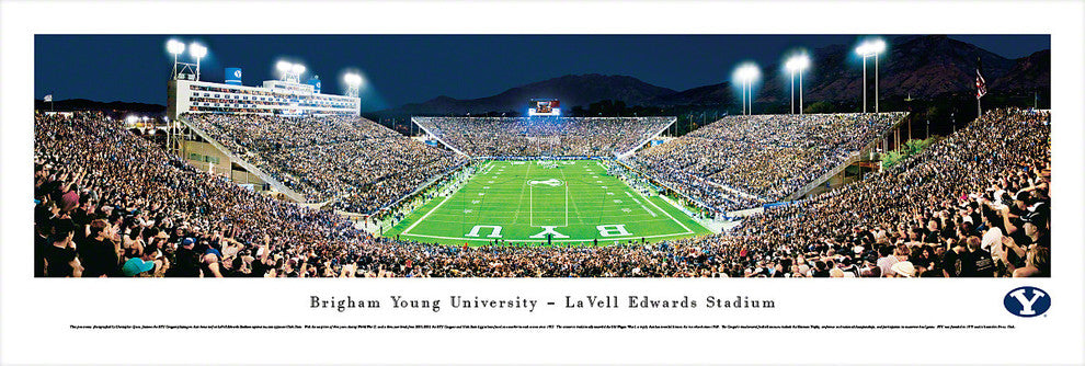 Brigham Young University, End Zone, Unframed