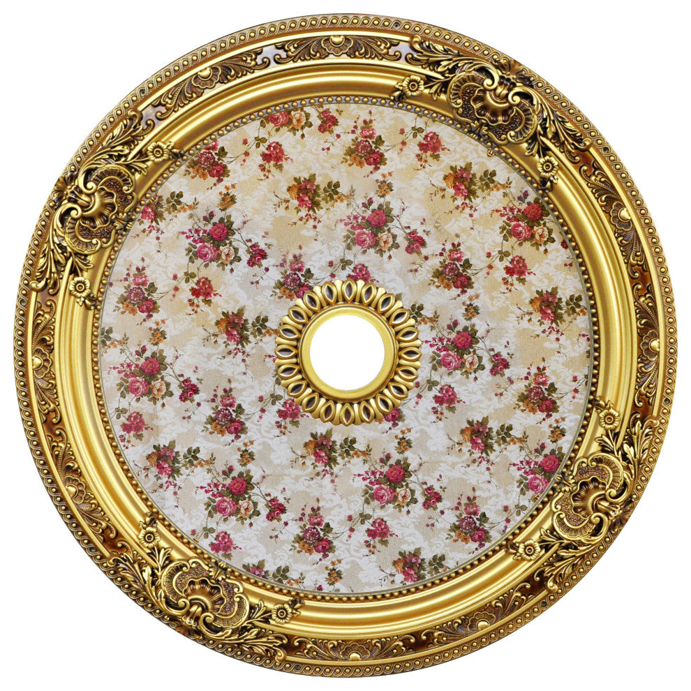 Artistry Lighting, Round 36" Antique Gold Ceiling Medallion, ART90-F-001