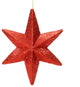 Vickerman L180203 20" Red Glitter Bethlehem Star Christmas Ornament