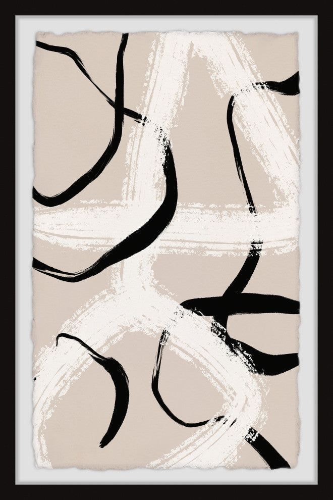 "Chaos of Thoughts" Framed Painting Print, 20x30