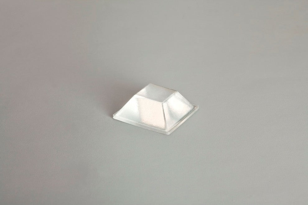 Square Adhesive Cabinet & Furniture Rubber Pads-BS19 .810"x.300"-98pcs, Clear
