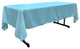 LA Linen Rectangular  Polyester Poplin Tablecloth, Light Turquoise, 60"x126"