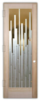 Interior Prehung Door or Interior Slab Door - Mosaics - Douglas Fir (stain...