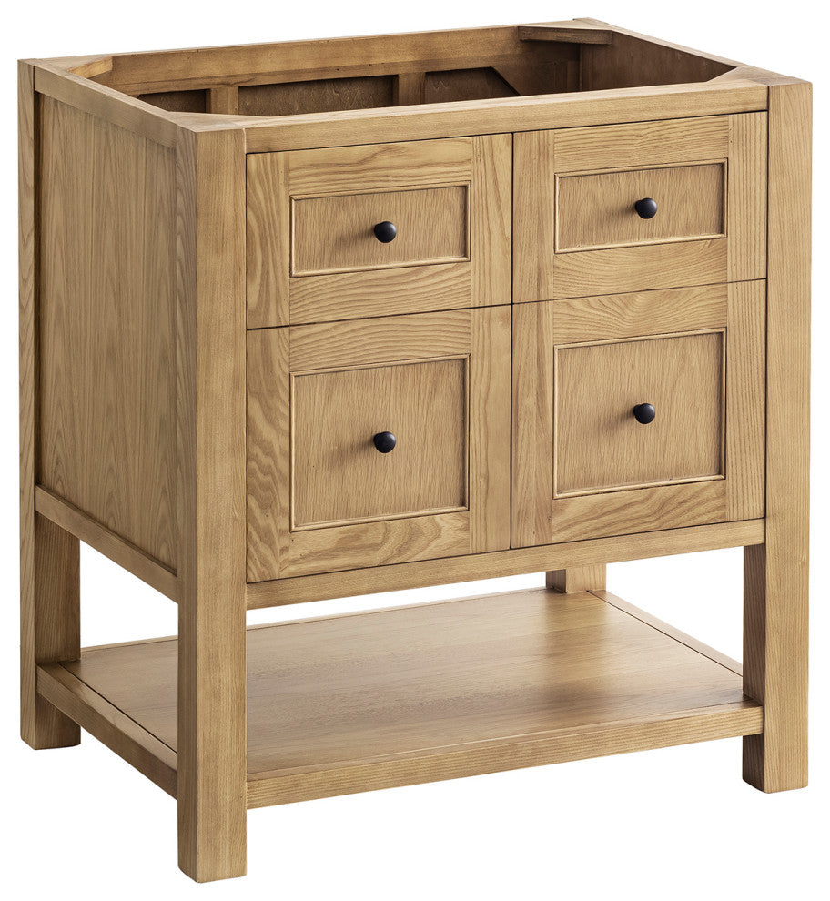 James Martin Breckenridge Bath Vanity, Light Natural Oak, 30", No Top