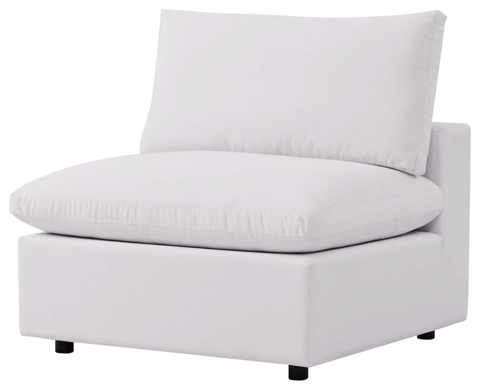 Modular Lounge Sectional Deep Sofa Set, White, Modern, Outdoor Hospitality