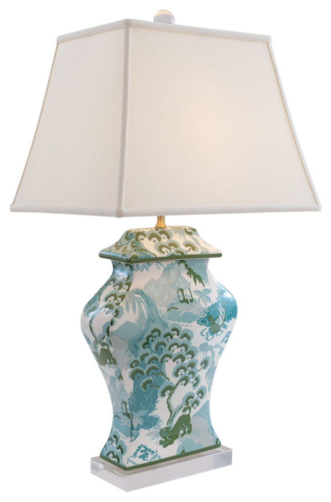 Canton Celadon Lamp