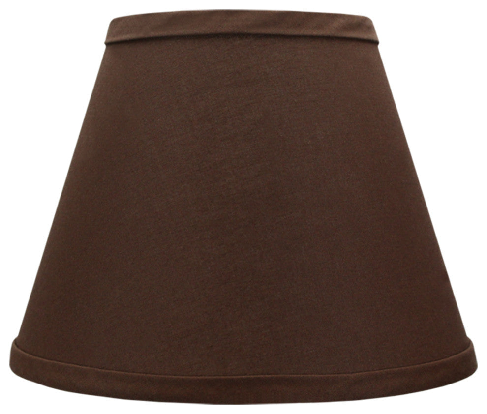 Fenchel Shades 6"x10"x8" Spider Attachment Empire Lamp Shade, Linen Coffee