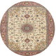 Ahgly Company Indoor Round Traditional Area Rugs, 4' Round