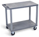 Luxor Gray EC22HD-G 18"x32" Cart With 2 Flat Shelves