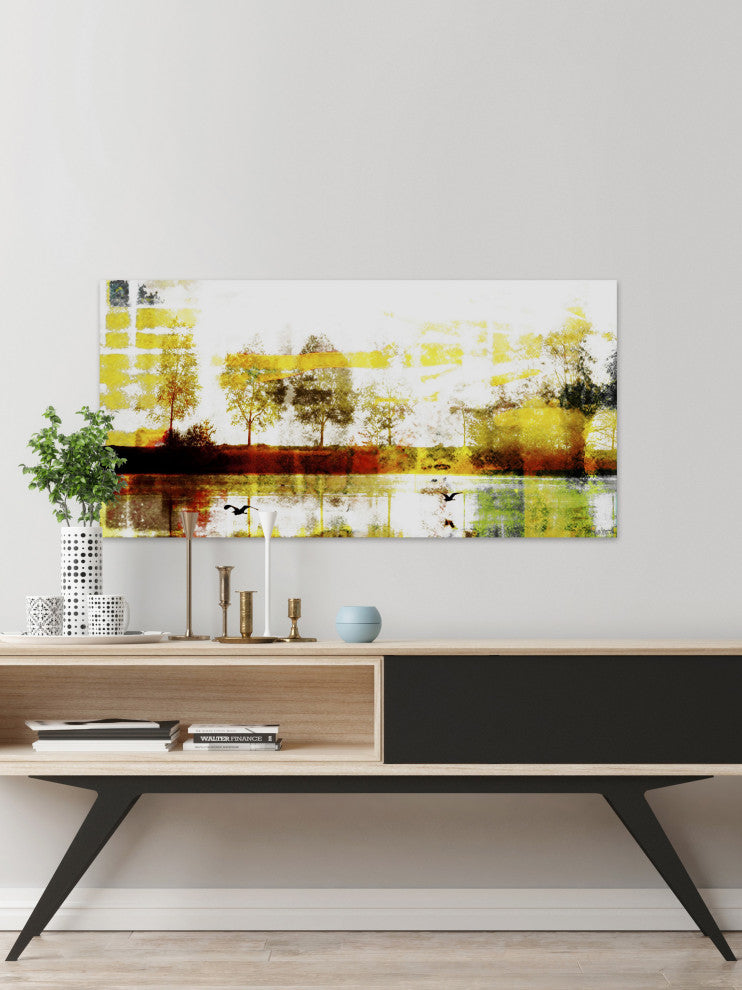 "Biscarrosse Lake" Fine Art Canvas Print, 60"x30"