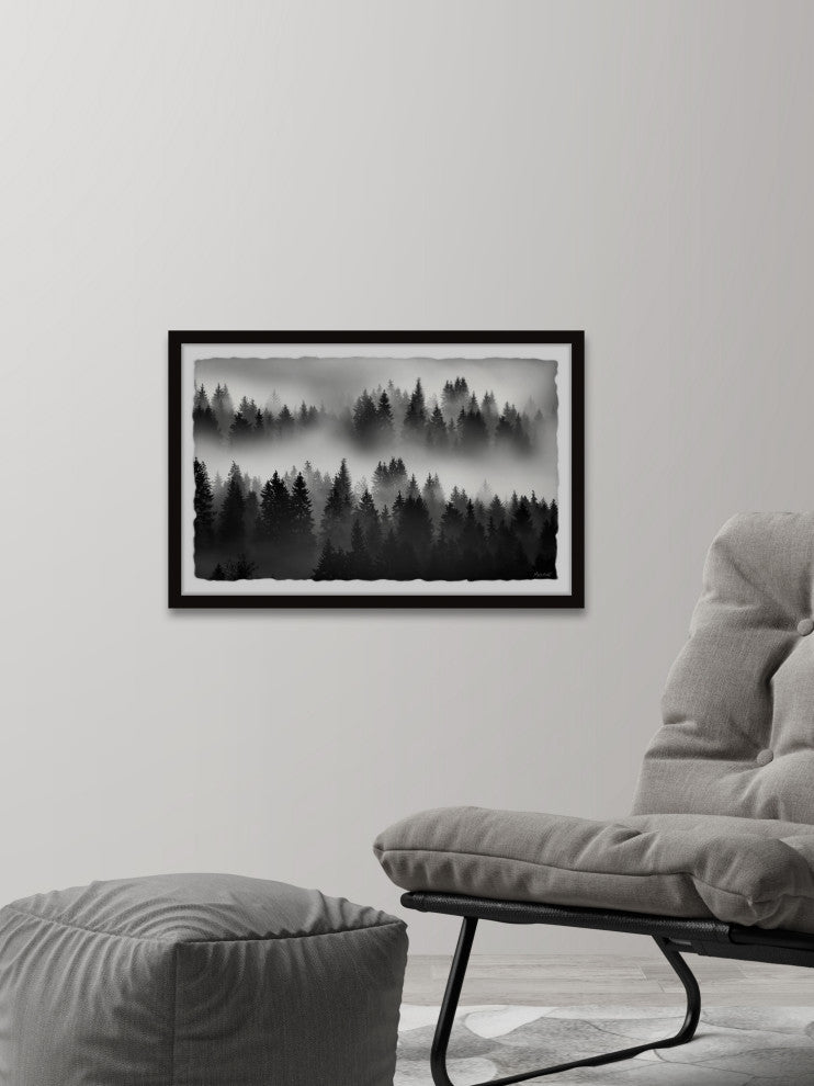 "The Fog Always Lifts" Framed Painting Print, 12x8