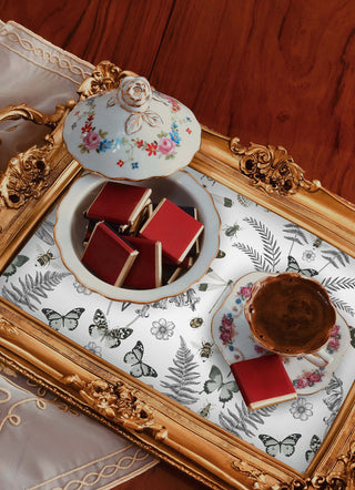 Hidden Treasures White Peel and Stick Wallpaper