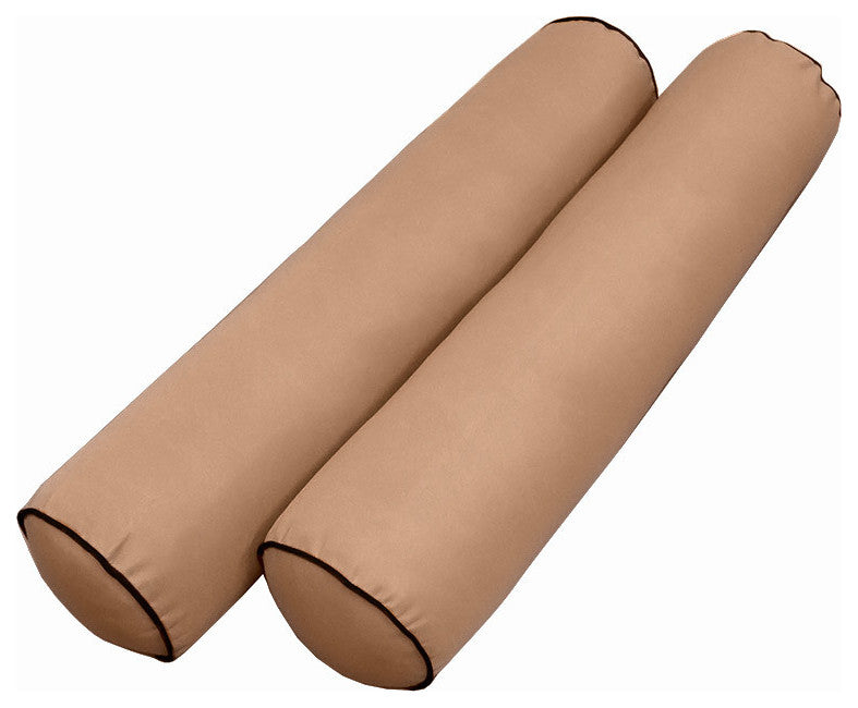 Style5 Twin Contrast Pipe Mattress Bolster Cushion Outdoor Slip cover ONLY AD104