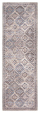 Nicole Curtis Nc Series 1 2' x 6' Ivory/Latte Machine Washable Area Rugs