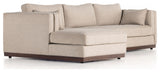 Lawrence 2pc Laf Sectional-Nova Taupe