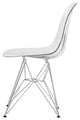 LeisureMod Cresco Molded Eiffel Side Chair Clear
