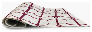 Anchor Pattern Nautical & Coastal Chenille Area Rug