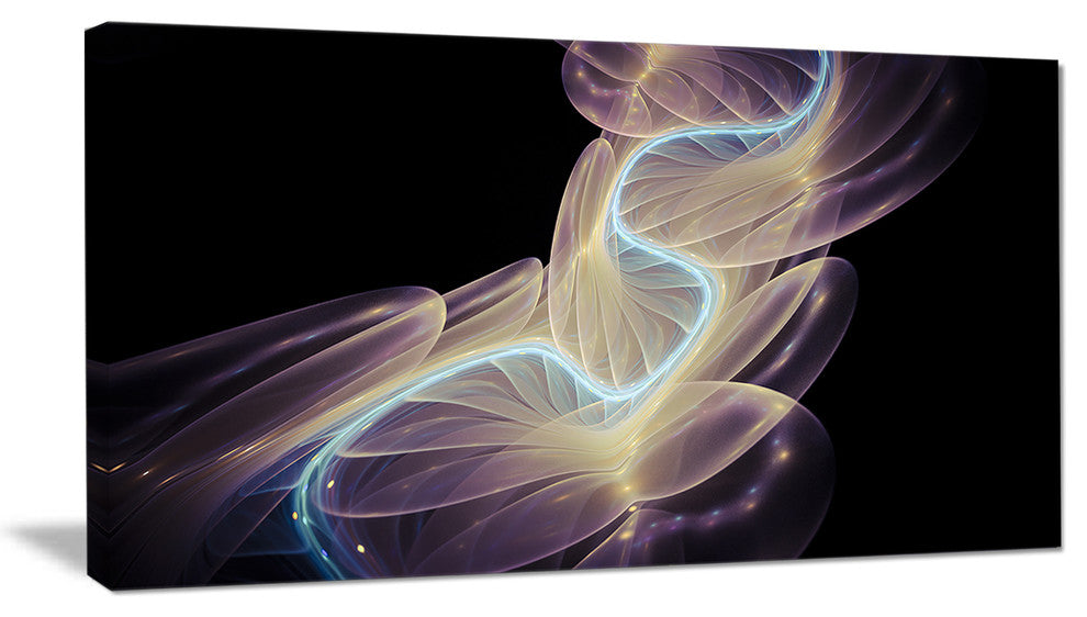 Elegant Fantasy Fractal Design, Abstract Canvas Wall Art Print, 32"x16"