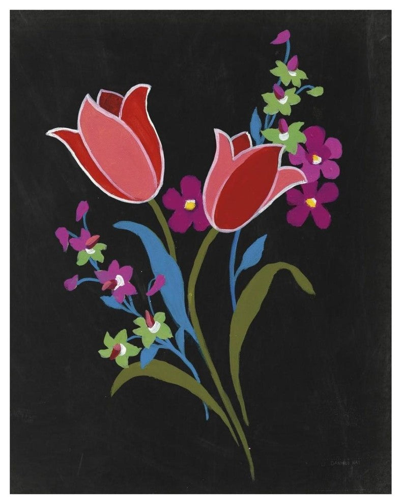 "Alpine Bouquet IV" Digital Paper Print by Danhui Nai, 30"x37"