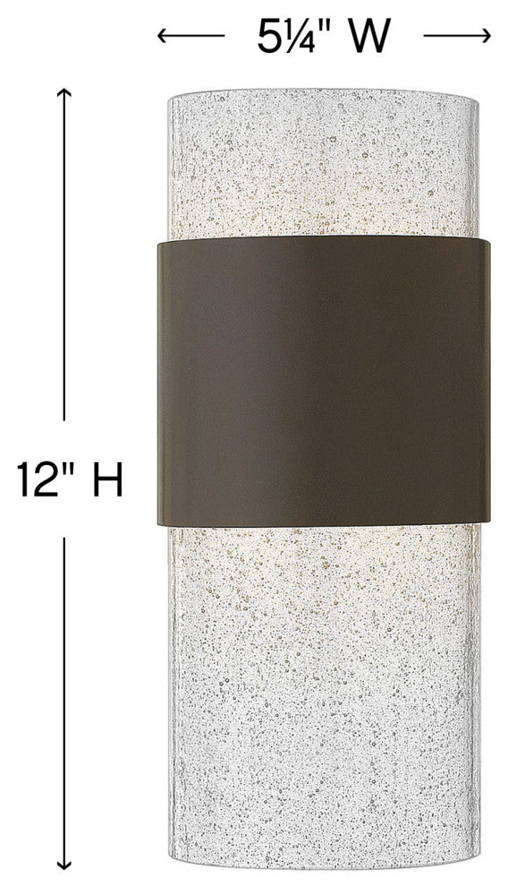 Hinkley Horizon Small Wall Mount Lantern, Buckeye Bronze