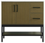 Home Living 36" Single Bathroom Vanity, Chestnut Brown