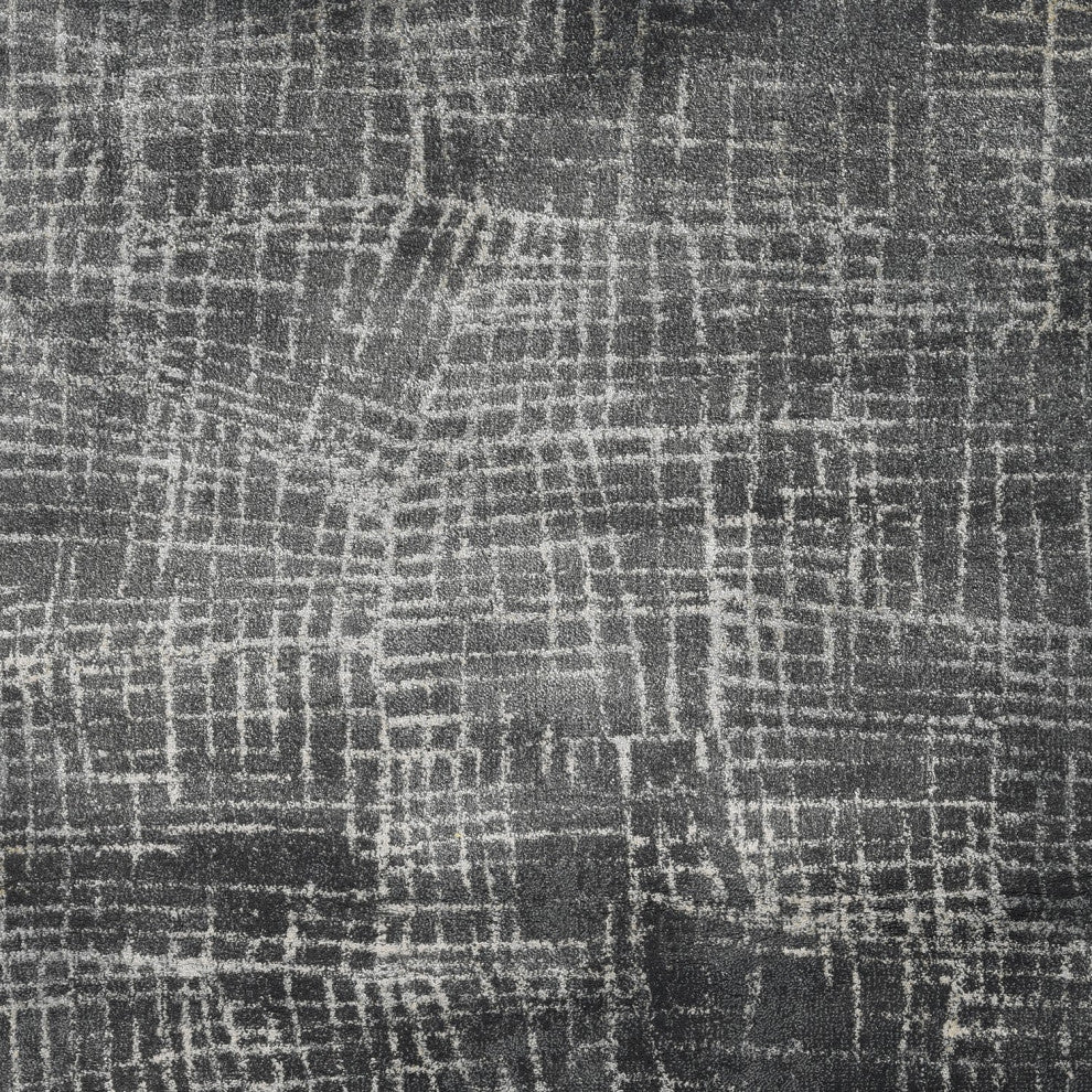 KAS Hue 4716 Gray Universe Area Rug, 2'2"x7'6" Runner