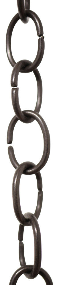 RCH Hardware Brass Loop Chandelier Chain, Various Finishes, Oil Bronzed Black, U