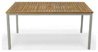 Braylee Dining Table, Silver Frame