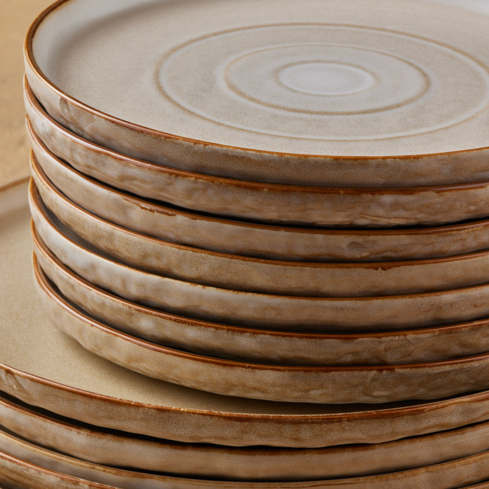 Stone by Mercer Project SHOSAI Stoneware 16 Piece Dinnerware Set, Sand