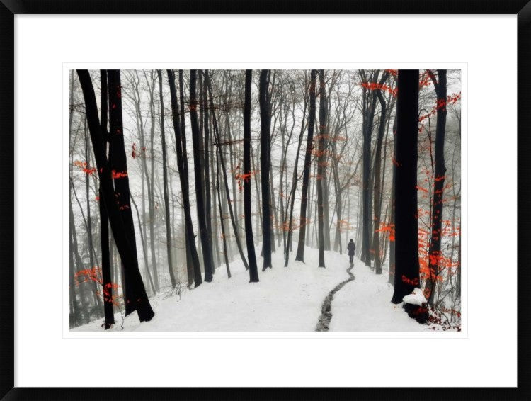"Through Autumn And Winter" Framed Digital Print by Samanta, 30x22"