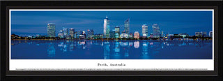 Perth Skyline Panoramic Poster, Australia , Select Frame