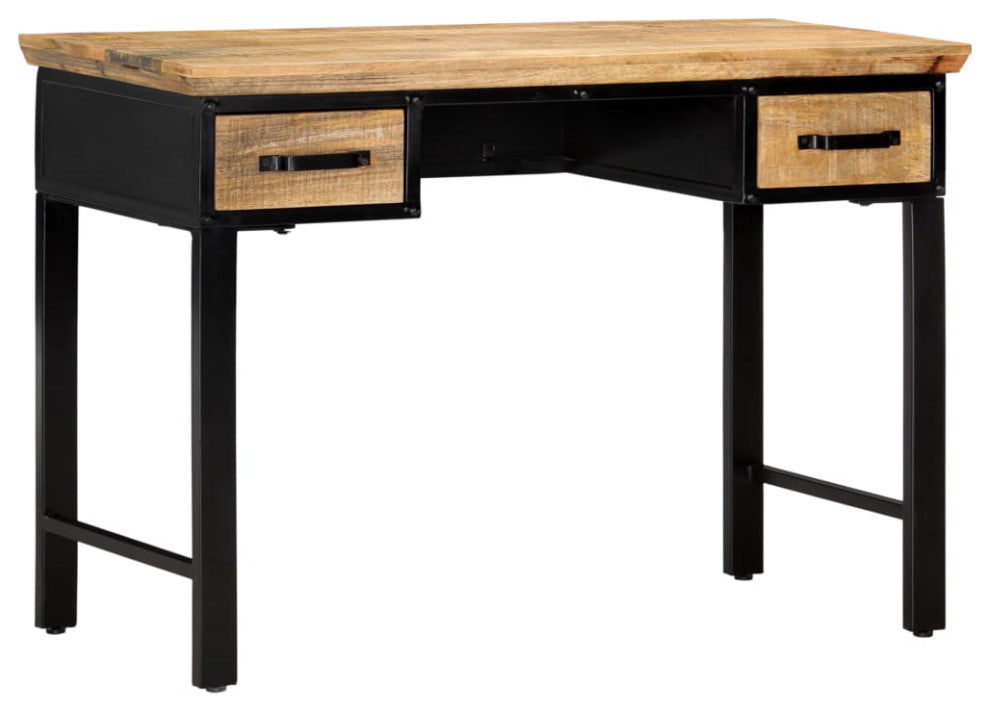 vidaXL Writing Table Computer Desk Home Office Study Table Solid Mango Wood