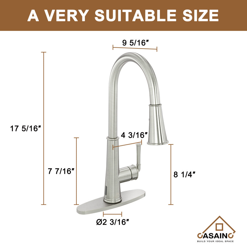 32in Stainless Steel Single Bowl Undermount Workstation Kitchen Sink and Faucet, Brushed Nickel