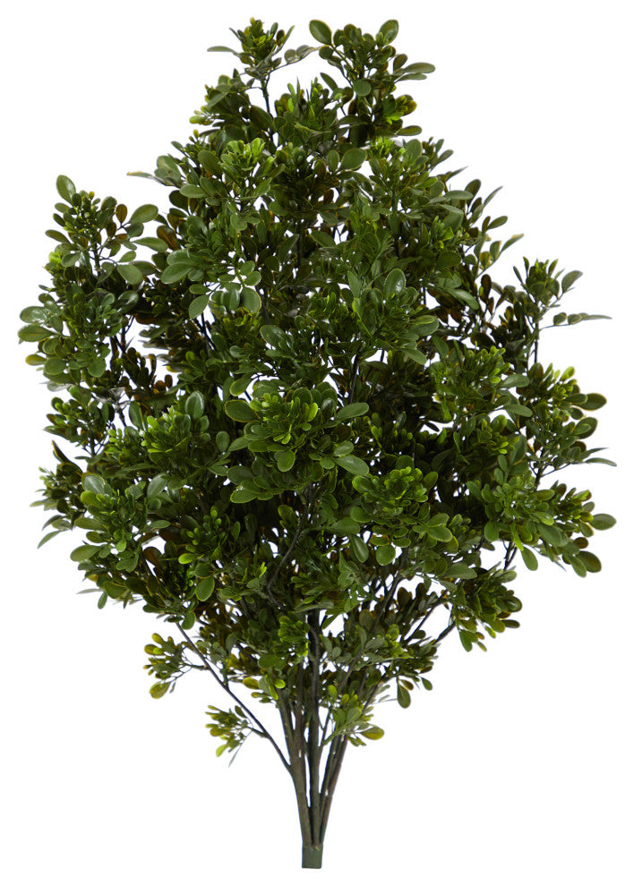 2.5' Tea Leaf Artificial Plant UV Resistant, Indoor/Outdoor