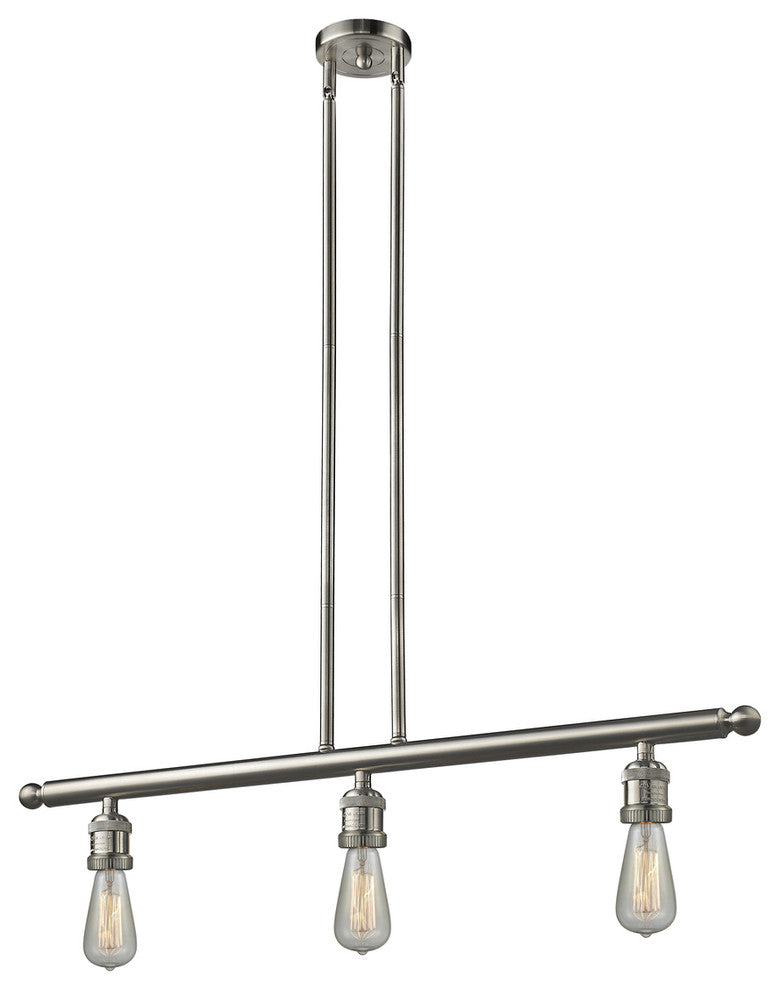 INNOVATIONS LIGHTING 213-SN Bare Bulb 3 Light Island Light