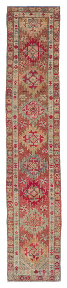 Vintage Turkish Runner Rug - 2' 7" x 13' 5" (31 in. x 161 in.)
