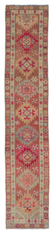 Vintage Turkish Runner Rug - 2' 7" x 13' 5" (31 in. x 161 in.)