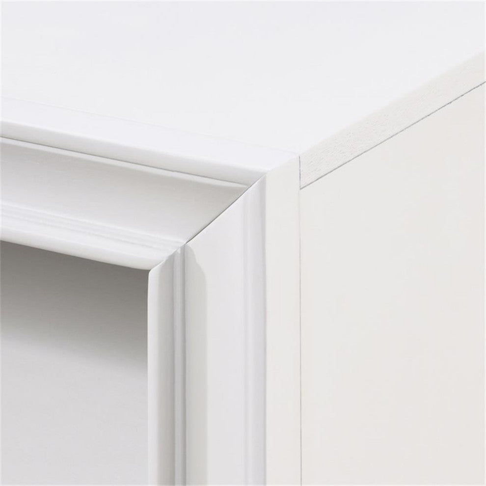ClickDecor Edmond 1 Drawer Nightstand with USB White