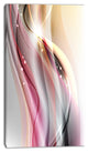 "Pink Brown Abstract Lines" Abstract Digital Art Canvas Print