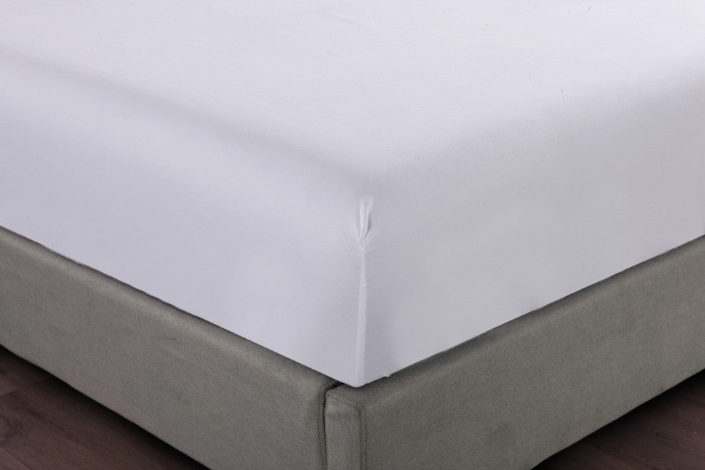 Lotus Home Microfiber Water and Stain Resistant Fitted Bed Protector Set, King