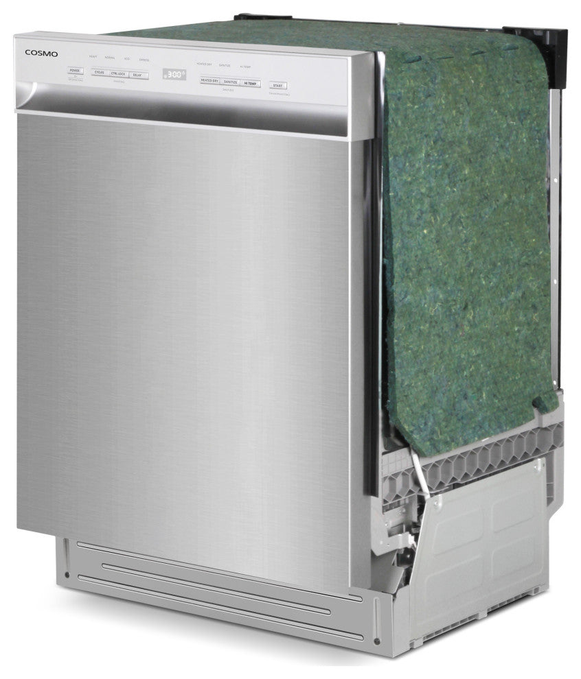 24 in. Front Control Built-In Tall Tub Dishwasher in Stainless Steel