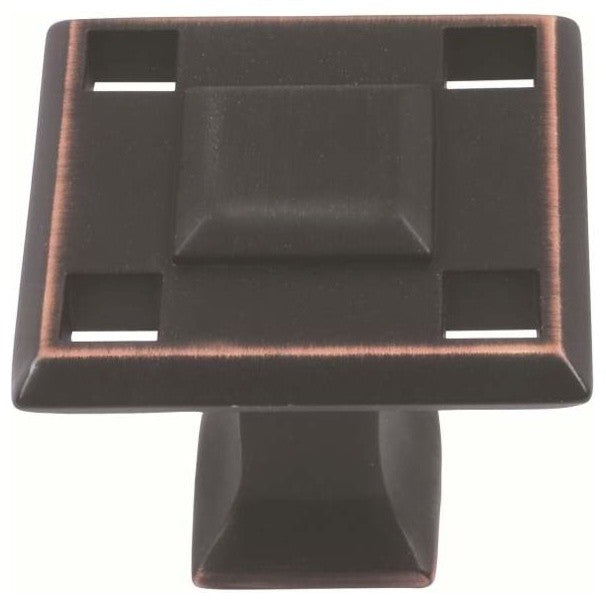 Venetian Bronze Modern Craftsman Knob, ATH4007VB