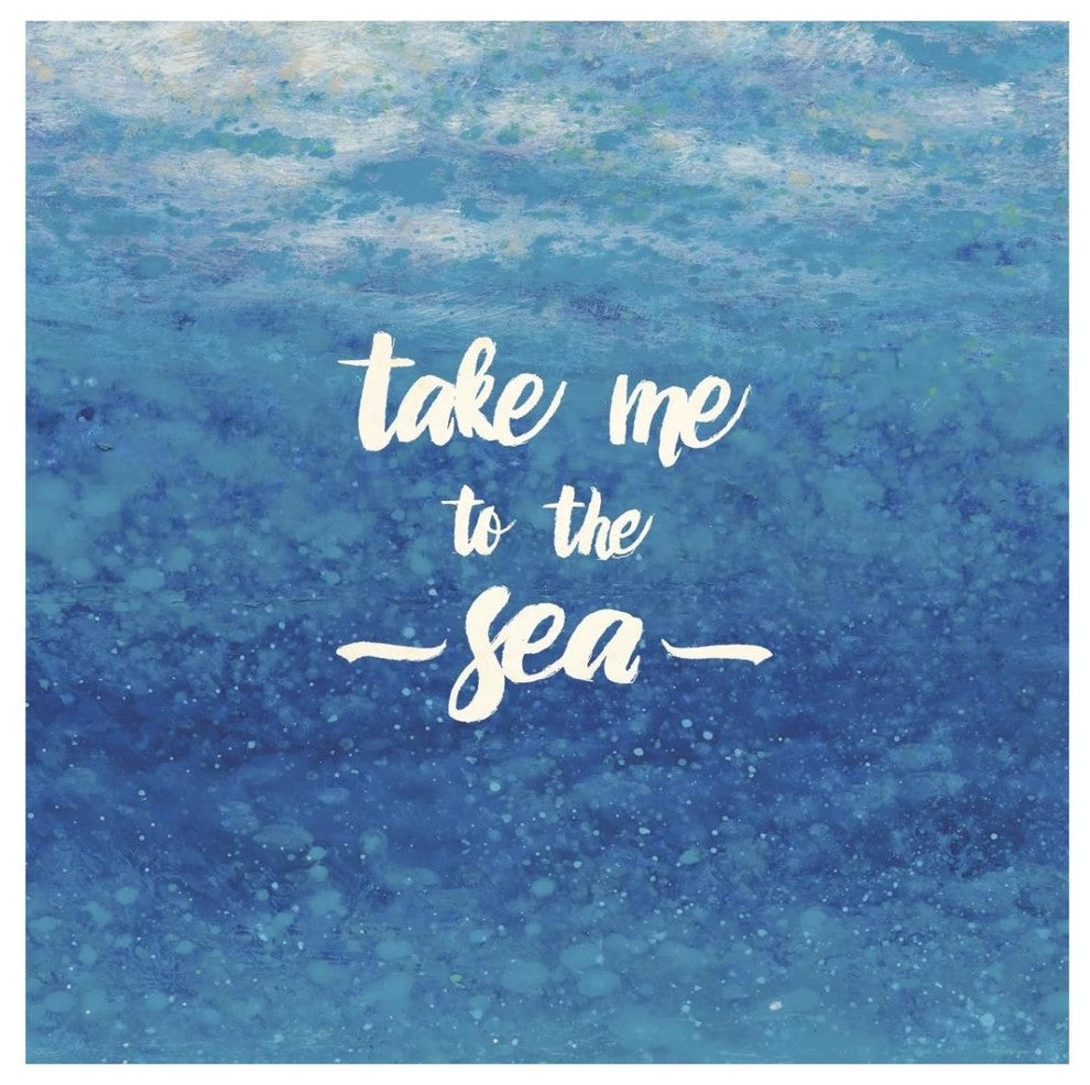 "Underwater Quotes I" Digital Paper Print by James Wiens, 32"x32"
