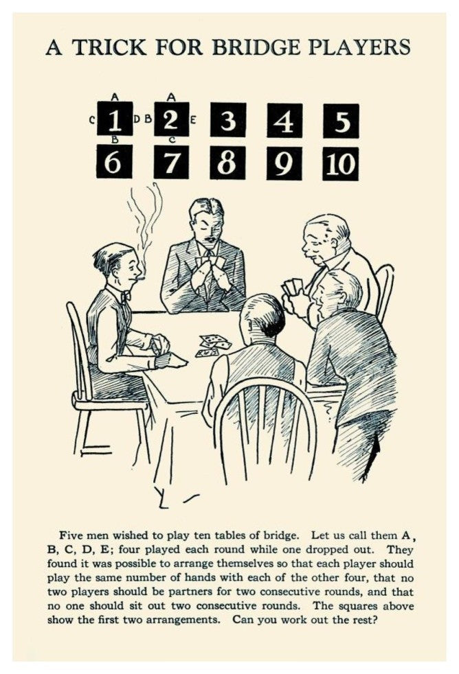 "A Trick for Bridge Players" Digital Paper Print by Retromagic, 26"x38"