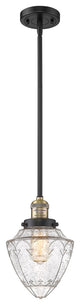 INNOVATIONS 201S-BAB-G664-7-LED 1-Light Mini Pendant Black Antique Brass
