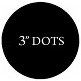 VWAQ 20 Polka Dot Wall Decals, 3" Peel and Stick, Black